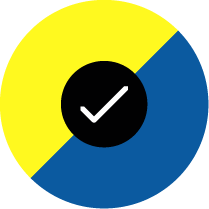HiVis-Gelb/Blau