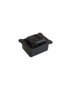 Teleskoplatte Rastknopf schwarz eckig