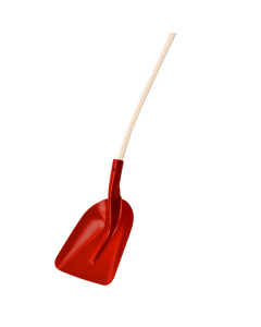 Universalschaufel Alu-Rot 36x55cm | mit Stiel