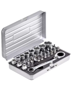 Steckschlüsselsatz-Slim 1/4" | 31-teilig