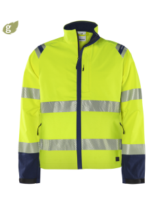 Fristads-Green Stretchjacke 4647 GSTP - Kl.3 | Warnschutz-Gelb/Marine