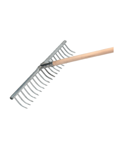 Heurechen-Alu 20-Zinken / 65cm mit Stiel