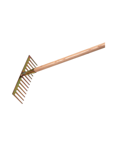 Gartenrechen mit Stiel Zinken gerade