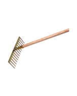 Gartenrechen mit Stiel Zinken gerade