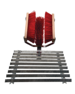 Fussabstreifer mit Bürsten