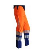WS Stretch-Sommerhose | Kl.2 - HiVis-Orange/Blau