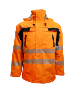 WS ZIP-Winterjacke Safe Flex orange/schwarz 