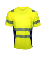 WS T-Shirt Vneck-Plus gelb/marine