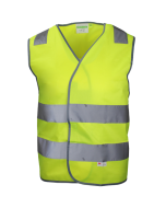 Warnweste mit Klettverschluss leuchtgelb