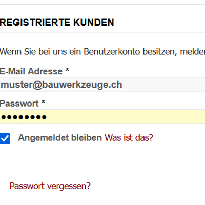 Ihr bestehendes Benutzerkonto bleibt.